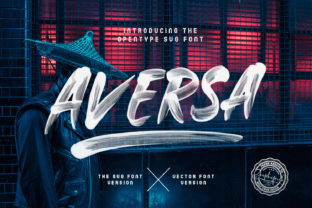 Aversa: A Bold Display Font for Modern Editorial Design