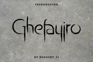 Boost Your Brand with Ghefayjro: A Powerful Display Font for Small Businesses