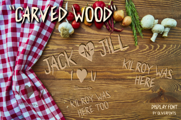 Carved Wood: A Bold Typeface for Impactful Campaigns