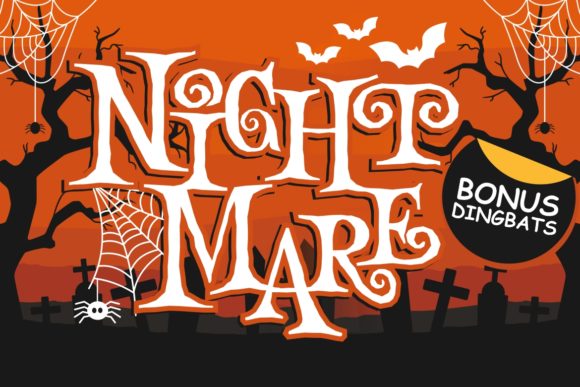 Discover Night Mare – A Playful Horror-Inspired Display Font