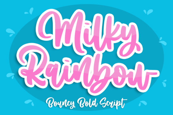 Milky Rainbow Font for Vibrant Branding