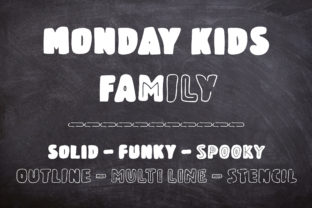 Monday Kids Family: A Font for Crafting with Heart