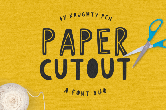 Paper Cutout: A Playful Display Font for Modern Editorial Design