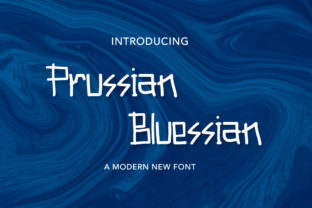 Prussian Bluessian: A Playful Display Font for Creative Branding