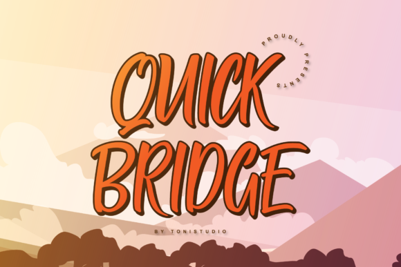 Quick Bridge: A Bold Display Font for Modern Editorial Design