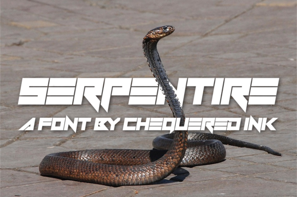 Serpentire: A Bold Display Font for Crafters and Designers