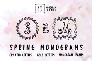 Spring Monogram: A Font That Elevates Branding with Elegance