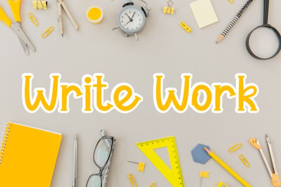 Write Work: The Font That Turns Ideas into Visual Impact
